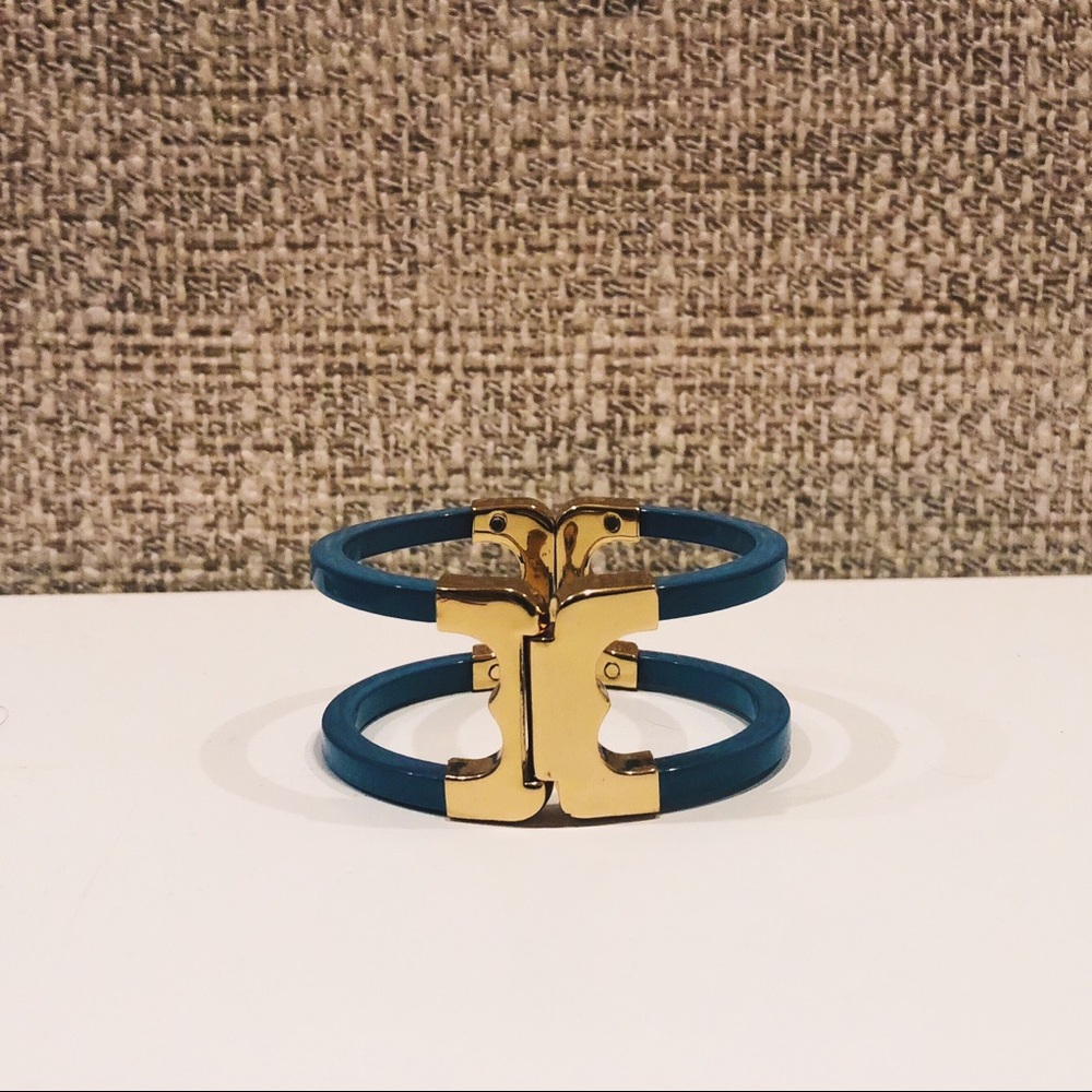 Authentic Tory Burch Gemini Link Resin Hinge Cuff